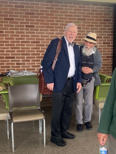 Provost Emeritus Donald Nieman (left) and Professor Emeritus Fernando Guzman Provost Emeritus Donald Nieman (left) and Professor Emeritus Fernando Guzman